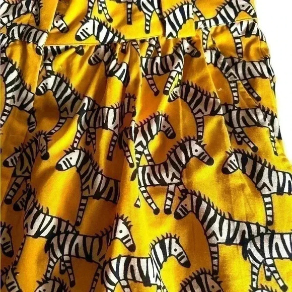 Compania Fantastica XL yellow ZEBRA high waist trouser shorts NWT - Picture 6 of 16
